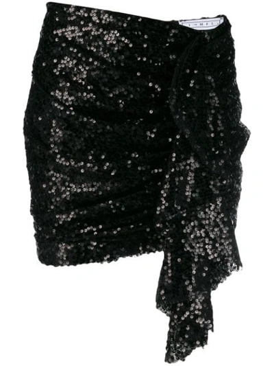 IN THE MOOD FOR LOVE EMELY SEQUIN SKIRT - 黑色