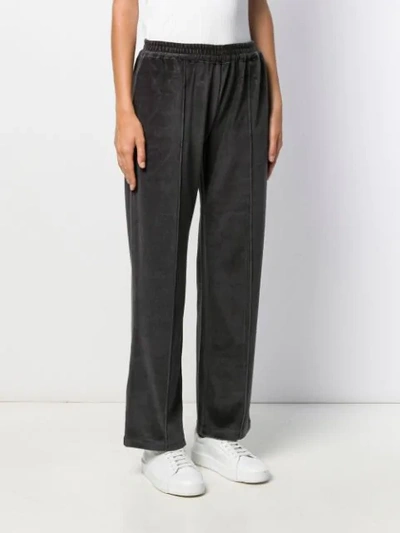 Shop Allude Welt Detail Track Pants In Grey