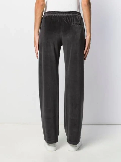 Shop Allude Welt Detail Track Pants In Grey