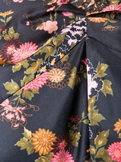 Shop Isabel Marant Floral Print Rusak Blouse In Black