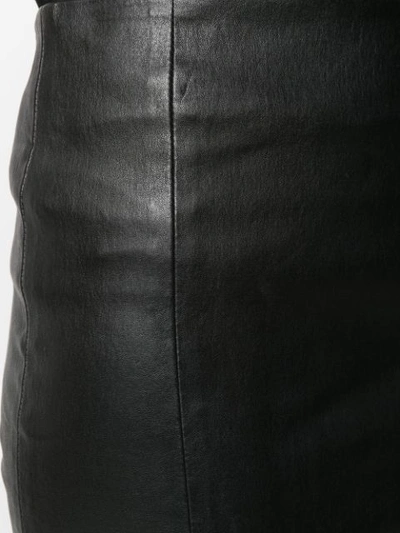 Shop Drome Leather Mini Skirt In Black