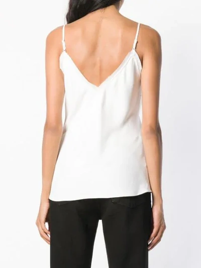 Shop Frame Satin Lounge Tank Top In White