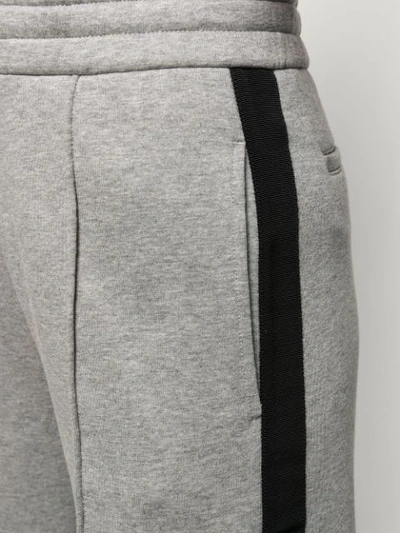Shop Moncler Side Stripe Track Trousers In Grey