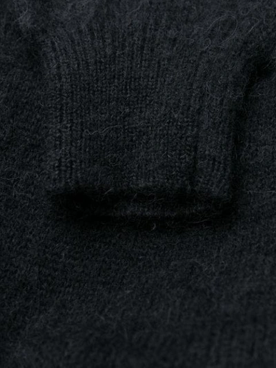 Shop Brognano Floral Knit Jumper In Black