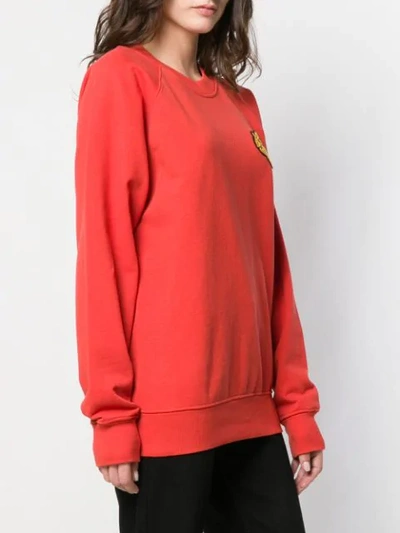 Shop Vivienne Westwood Anglomania Logo Patch Jumper In Red