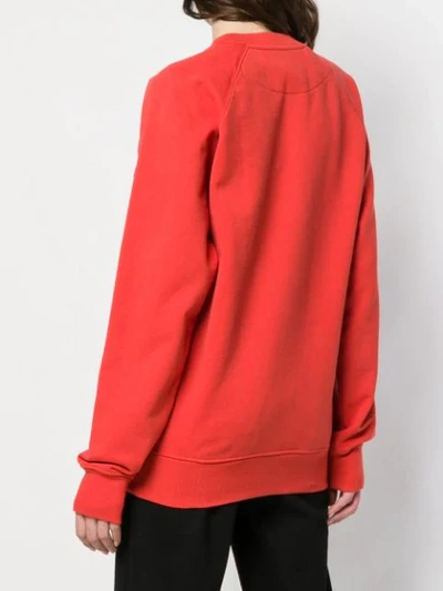 Shop Vivienne Westwood Anglomania Logo Patch Jumper In Red