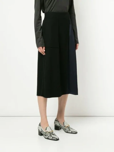 Shop Nehera Sala Bi-material Skirt - Black