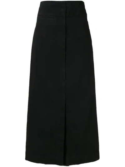 Shop Lemaire A-line Midi Skirt In Black