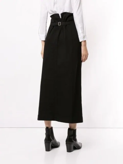 Shop Lemaire A-line Midi Skirt In Black