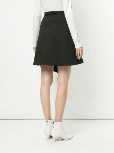 Shop Tiko Paksa Tie Waist Mini Wrap Skirt - Black