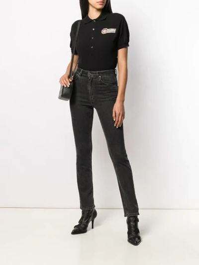 Dsquared2 Logo Polo Shirt In Black