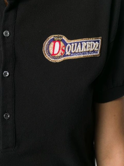 Dsquared2 Logo Polo Shirt In Black