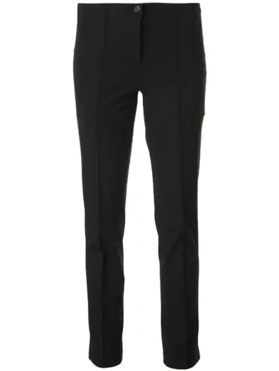 Shop Cambio Slim Fit Trousers In Black