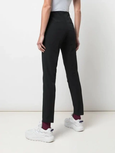 Shop Cambio Slim Fit Trousers In Black