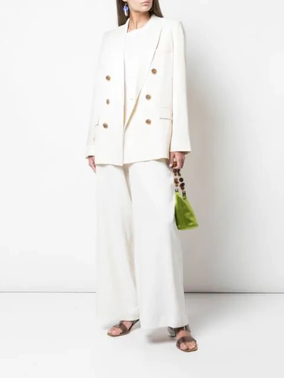 Shop Opening Ceremony Double-breasted Straight-fit Blazer In White