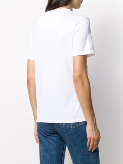 Shop Versace Graphic Print T-shirt In White