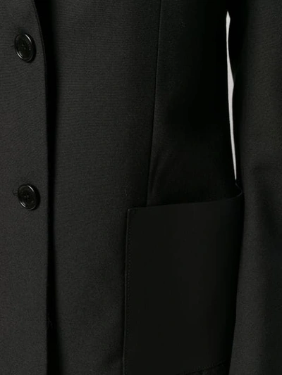 Shop Burberry Single-breasted Tailored Blazer In Black