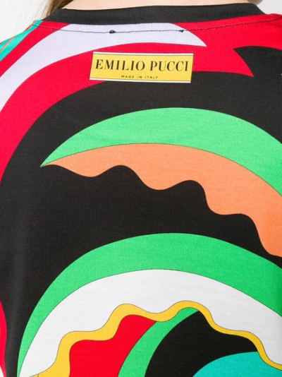 Shop Emilio Pucci Printed T In Black