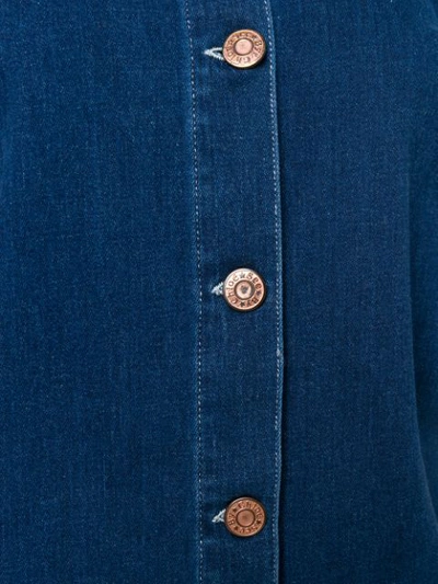 SEE BY CHLOÉ SHORT-SLEEVE DENIM SHIRT - 蓝色