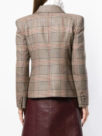 Shop Fendi Butterfly Lapels Blazer In Neutrals