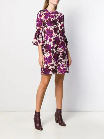 Shop Erdem Kleid Mit Blumenmuster In Purple