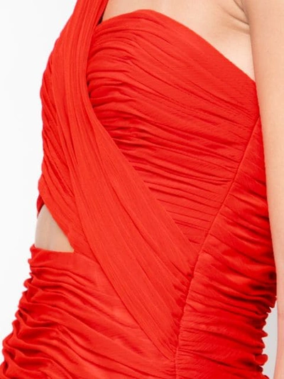 Shop Jill Jill Stuart One-shoulder Mini Dress In Orange
