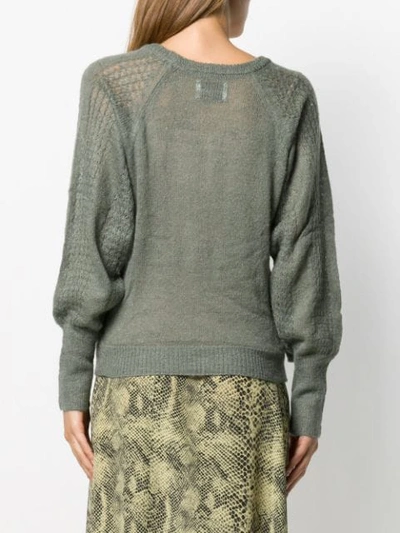 Shop Antik Batik Ruffle Trim Jumper In Green