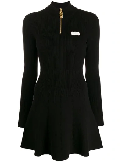 Shop Gcds Sporty Mini Dress In Black