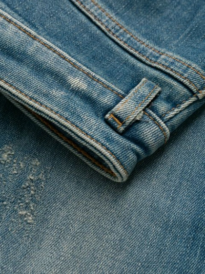 Shop Pinko Logo Belt Jeans In Blue