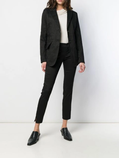 Shop Uma Wang Lightweight Linen Jacket In Black