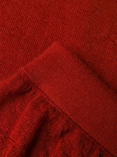 Shop Rick Owens Draped Front Skirt In Red