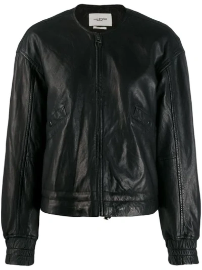 Shop Isabel Marant Étoile Adagio Zip-up Jacket In Black