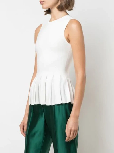 Shop Theory Pleated Tank Top In White