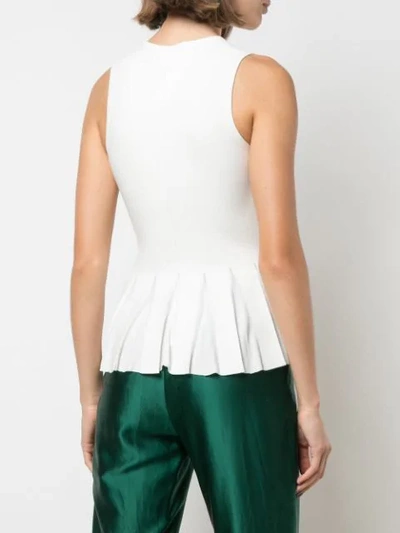 Shop Theory Pleated Tank Top In White