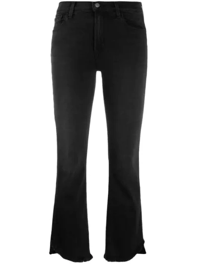 Shop J Brand 'selena' Crop Boot Jeans In Black
