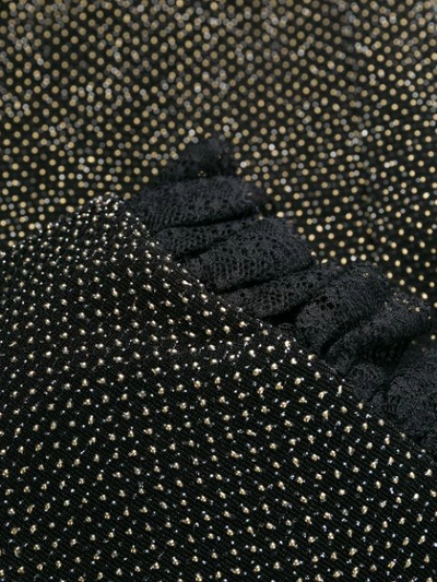 Shop Philosophy Di Lorenzo Serafini Lace Cap Sleeves Dress In Black