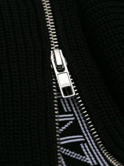 Shop Kenzo Logo Sweater Dress - Black