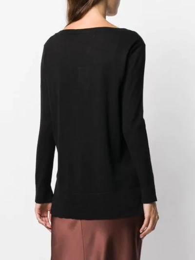 Shop Snobby Sheep Long Sleeved Sweatshirt In Black