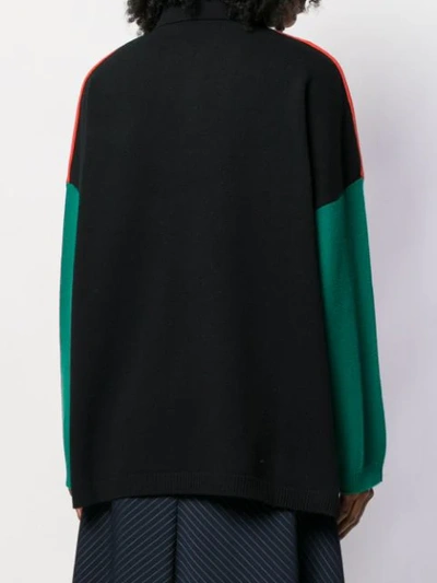 LOEWE COLOUR BLOCK POLO SHIRT - 绿色