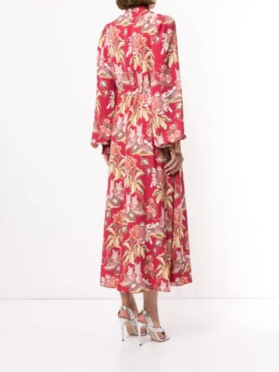 Shop Peter Pilotto Printed Maxi Dress In Red