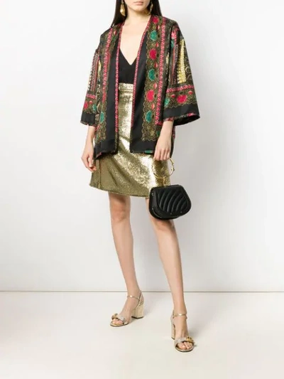 Shop Etro All-over Print Jacket In Black