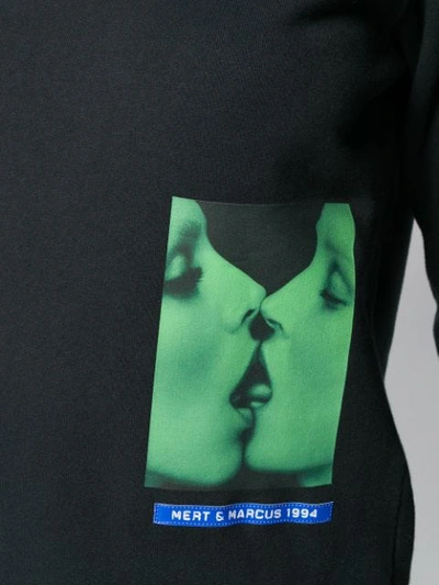 Shop Dsquared2 Small Graphic Logo Print Sweatshirt In Black