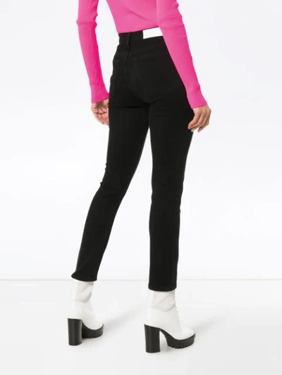 Shop Re/done High Rise Skinny Jeans - Black