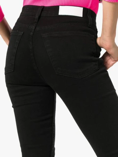 Shop Re/done High Rise Skinny Jeans - Black