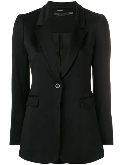 Shop Alice And Olivia Macey Blazer In Black