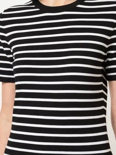 Shop Michael Kors Collection Striped T-shirt - Black