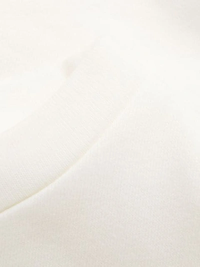 Shop Twinset Sweatshirt Mit Federbesatz In White