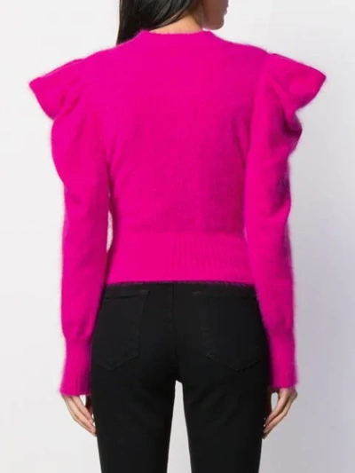 Shop Antonino Valenti Puff Sleeve Jumper In Pink
