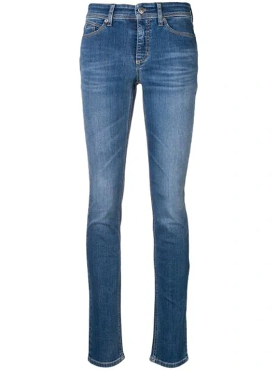 Shop Cambio Slim Jeans In Blue
