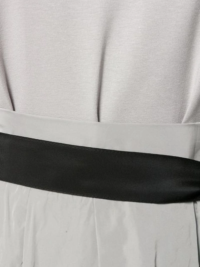 Shop Max Mara 's  Belted Sleeveless Midi Dress - Grey